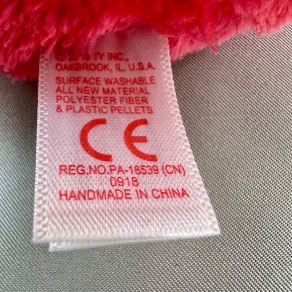 Ty Beanie Boos Gilda Flamingo Small Pink Excellent Glitter Eyes Sparkle Beak - Picture 8 of 14